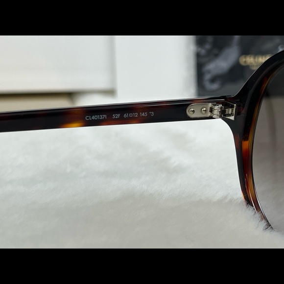 Celine Paris Havana Brown Sunglasses Aviator Style Frames Made in Italy Chic - Picture 10 of 10